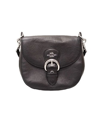 Coach C5686 Kleo Black Pebble Leather Shoulder Bag Handbag