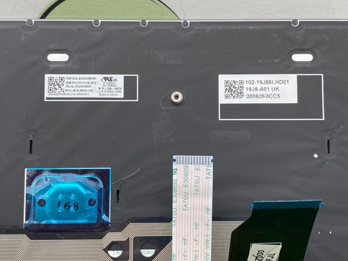 Używana oryginalna klawiatura Lenovo ThinkPad L15 Gen 2 NORDIC podświetlana 5N20W68251 - Zdjęcie 6 z 6