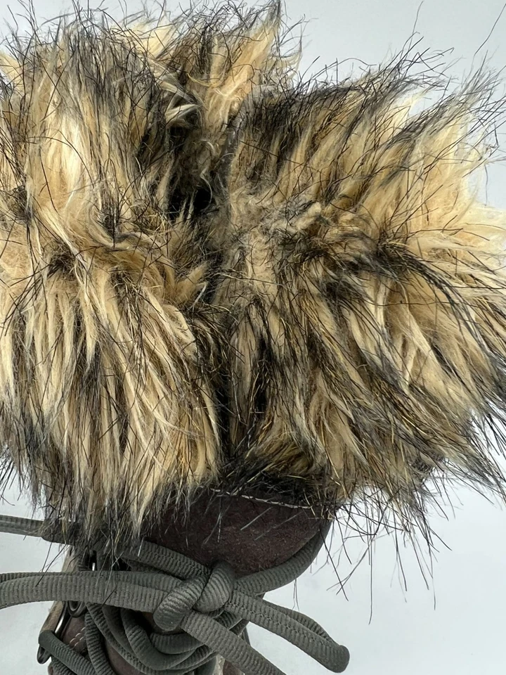 Botas de nieve Sorel para mujer Joan Of Arctic talla 7 piel sintética zapatos de invierno marrón Foto 4 de 4