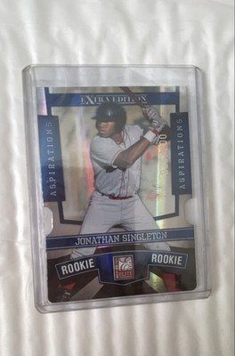 2010 Donruss Elite Extra Edition - Rookie Jon Singleton #140 Aspirations Die-Cut