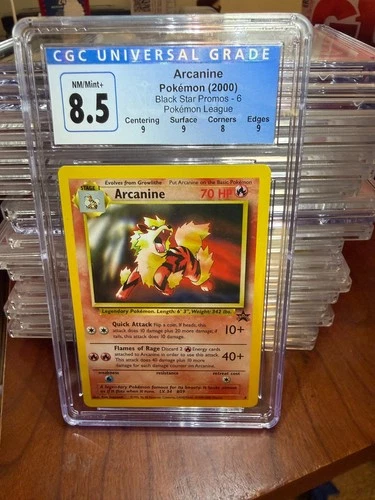 2000 Pokemon Black Star Promo Arcanine 6 CGC 8.5 PSA BGS