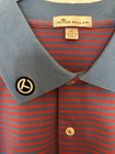 Peter Millar/Scotty Cameron Tour Men's Polo XL Blue/Red Striped Short Sleeve — photo 2