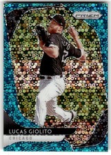 2020 Panini Prizm Lucas Giolito Teal Donut Circles Prizm #/15 #31