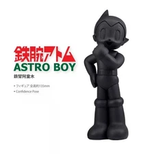 HUNG HING TOYS HHTOYS Astro Boy Wave Arms Open Eyes Black Ver PVC Figure H13.5CM