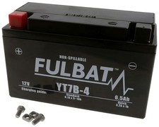 Battery Fulbat Gel YT7B-4 6.5Ah Compatible for Yamaha Majesty 250YP Spare Battery