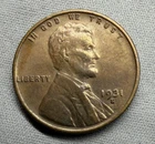 1931-S Lincoln Wheat Cent 1c - KEY DATE - AU Details - Low Mintage