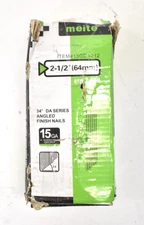 Meite 15 Gauge 34° Angled Finish Nails 1-1/4" To 2-1/2" Smooth Shank 2000 Pack