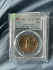 2021 TYPE 2 GOLD $50 AMERICAN EAGLE 1 oz COIN PCGS MS 70 FDOI FIRST DAY OF ISSUE