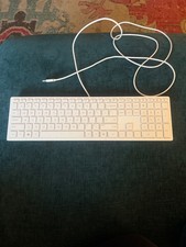 HP Lifestyle Wired Keyboard  Mouse White Slim Low Profile M54851-001