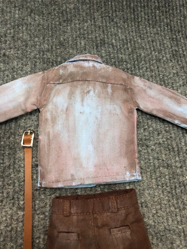 1/6 Custom Evil Dead 2 Ash Williams Damage Shirt Pants for body Action Figure - Picture 5 of 6
