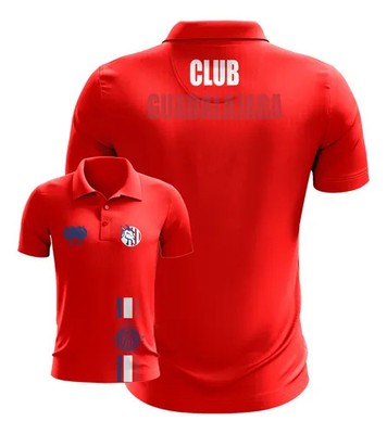LIGA MX Chivas Guadalajara El Rebaño 2025 Polo Shirt Fullsize Red Color