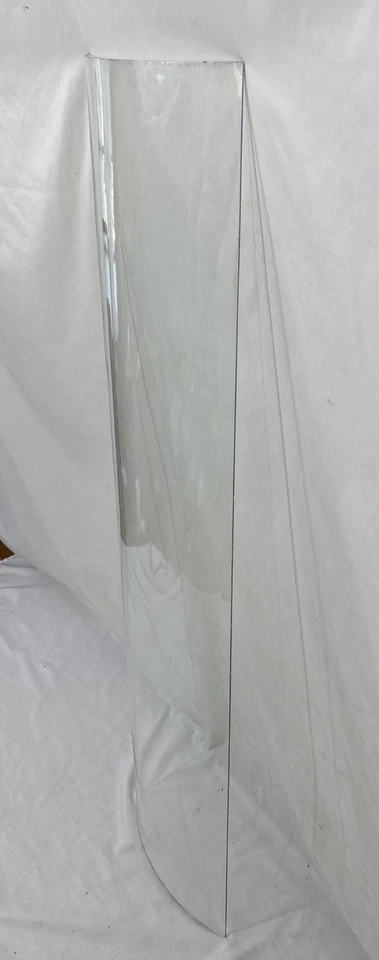 Antique Bent Curved Wavy Glass Replacement Panel For China Cabinet Door 46-1/8"B - Image 4 of 4