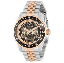 Invicta pro diver Dia De Los Muertos 40 MM Rose/ Gold tone Wrist Watch 36862