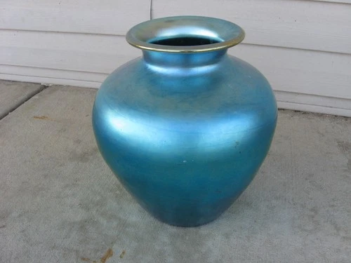 Scarce Large Size Steuben Aurene Art Glass Vase 2683 10 1/2" As Is Repaired