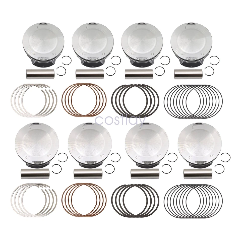 R+L Piston+Ring For Dodge Challenger Charger Durango Jeep Cherokee Wrangler 6.4L - Image 3 of 4