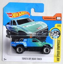 Tarjeta corta Hot Wheels Toyota Off Road Truck Speed Graphics