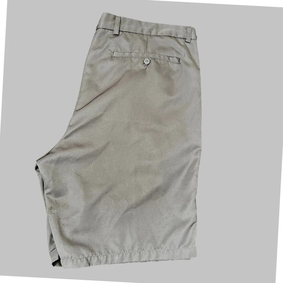 CC-BUK Cutter Buck Golf Shorts Flat Front Lightweight Charcoal Gray Mens Size 40 - Image 3 of 4