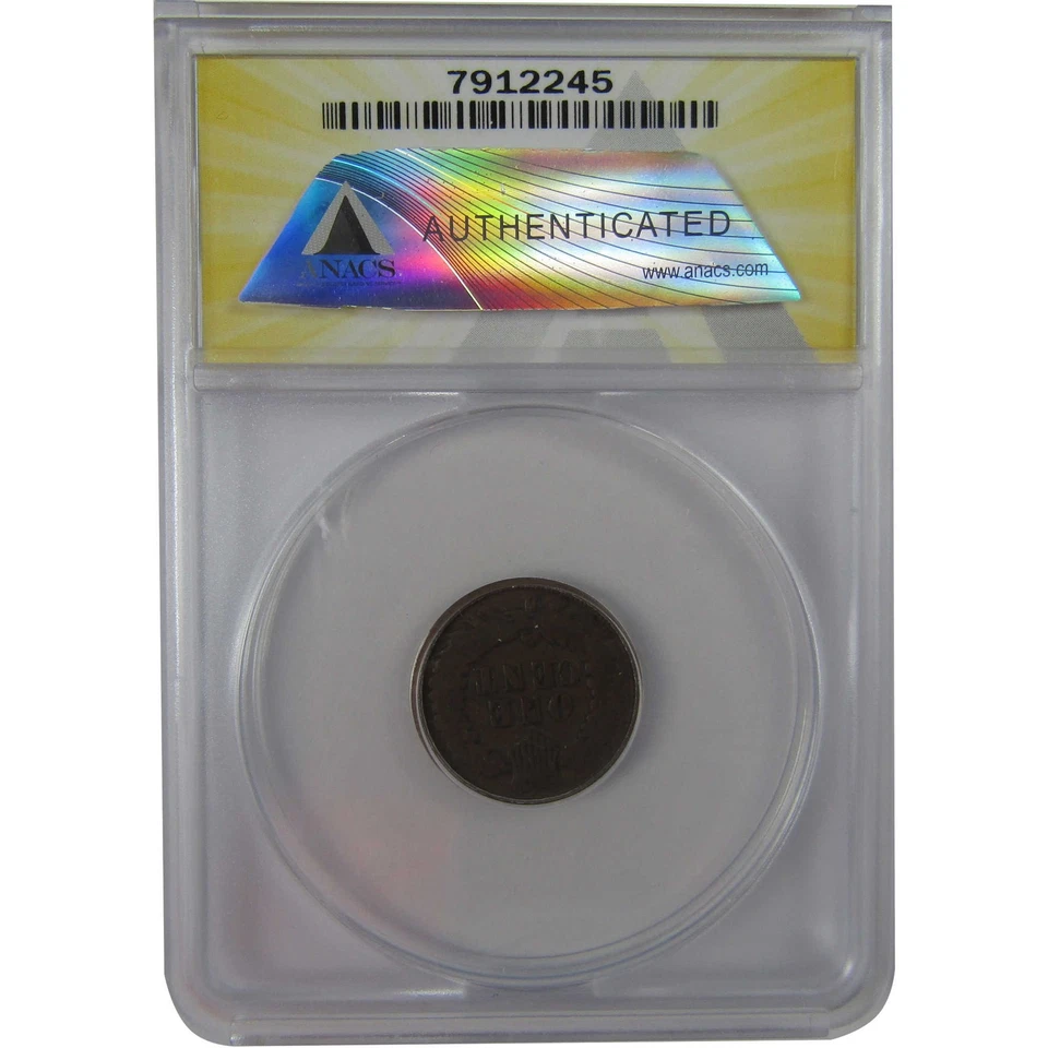 1872 Indian Head Cent G 6 Details ANACS Penny 1c Coin SKU:CPC1185 - Image 2 of 4