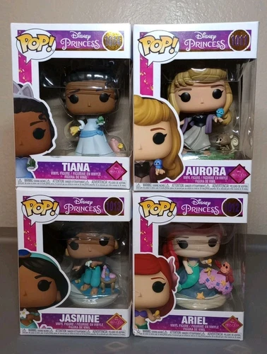 Funko Pop! Disney: Ultimate Princess Collection-Aurora, Ariel, Jasmine, Tiana