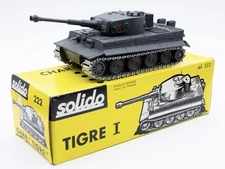 Vintage Solido No. 222 Char Tigre I Tank in Original Box