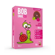 Bob Snail Apple-Raspberry Fruit Rolls 100g - 100% Fruit! - 5 Pack