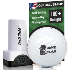 Ball Tatt - Golf Ball Stamp Marker Self-Inking Ball Stamper (Hawk Tuah Girl)