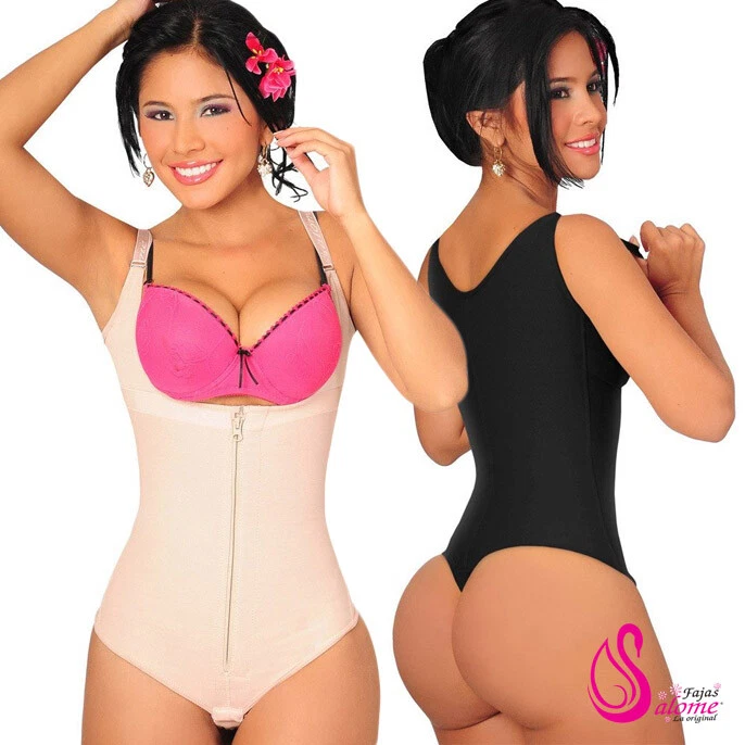 Salome 0351 Fajas Colombianas Reductoras Tummy Control Body Shaper for  Women Black 3XL 