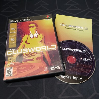 EJay Clubworld (Sony Playstation 2, 2003) ps2 video game music dj OOP COMPLETE