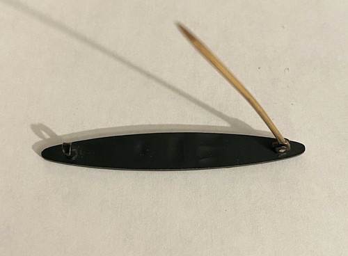 Vintage Black Iron Floral Pattern Bar Pin 2.5 Inches Long ๐ - Picture 5 of 5