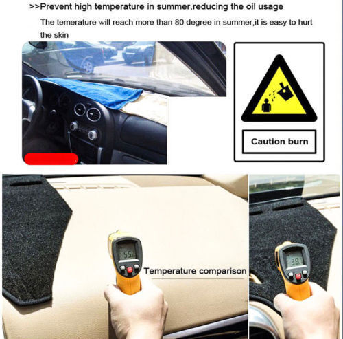 For 2005-2015 Toyota Tacoma Car Dash Mat Dash mat Cover Dashboard Sun Pad - Picture 5 of 10