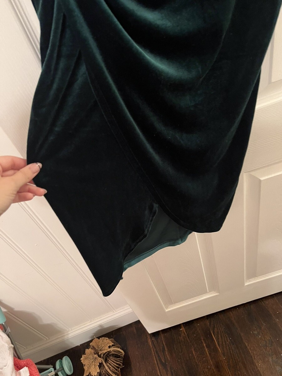 slim fit dress slacks Velvet Dream One Shoulder Midi Dress main image 0