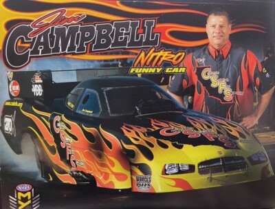 VRHTF NHRA VTG VERY RARE JIM CAMPBELL CSFS DODGE NITRO FUNNY CAR HAND OUT