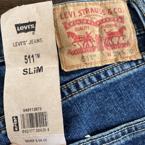 Levi's 511 Slim Fit Jeans Mens 29x30 