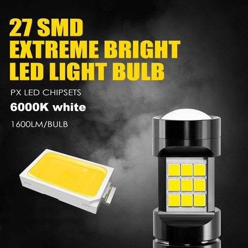 JDM ASTAR 2x White 3157 3156 PX SMD LED Backup Reverse Lights Bulbs - Picture 3 of 11