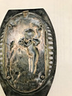 Antique German dish, c.1900. silver/silver plate. Cherub playing flute to birds — photo 5