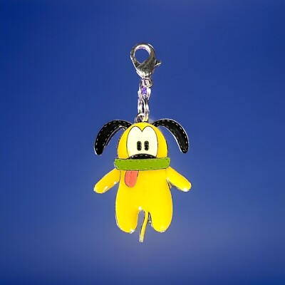 Pluto From Disney Enamel Clip-on Charm / Keychain, Zipper Add-ons