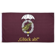 Bundeswehr Fallschirmj&auml;ger German Army Airborne Parachute Fahne Flagge GL&Uuml;CK AB