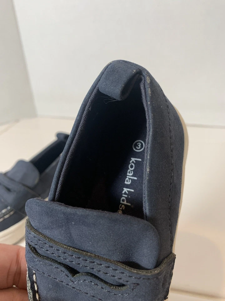 Zapatos Koala Bebé Niño Niño 3M Azul Sin Cordones Estilo “Penny Mocasín” Foto 3 de 4