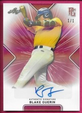 2021 Leaf Perfect Game National Baseball BLAKE GUERIN Shimmer Red Autograph 1/1