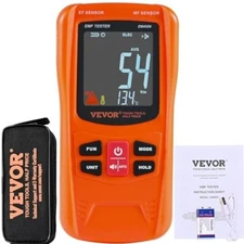Digital EMF Meter, 3-in-1, Electromagnetic Field Radiation Detector, 5Hz-6GHz