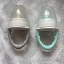 2 Pack Dr.Brown's Designed To Nourish Fresh First Silicone Feeder, Mint  Grey