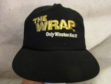 WINSTON CIGARETTES THE WRAP GOLD THREAD SEWN VINTAGE SNAPBACK HAT-CAP-ONE SIZE