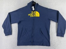The North Face Jacket Boys Extra Large Yellow Full Zip Hoodie Cotton Blend Gorpc