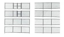 Woodland Chain Link Fence Kit - HO Scale - Model Railroad Building Accessory