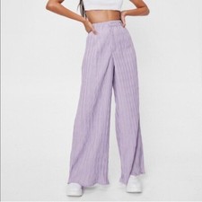 NAST GAL PURPL PLEATED PANTS