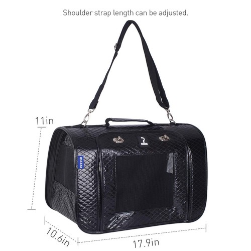 Petper CW125 Cat Carrier PU Leather Pet Carrier Designed for Cats