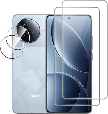 For Xiaomi Poco F7Pro HD Clear Tempered Glass Screen Protector+Camera Lens Film