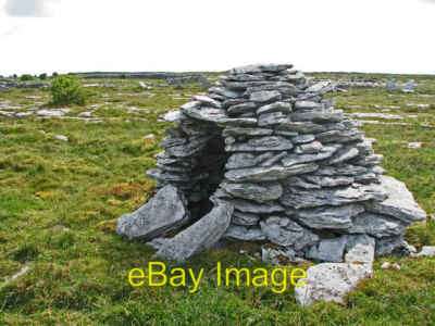Photo 6x4 Beehive Burren hut in drystone dyked field Caherconnell  c2008