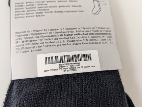 Ergee classic Socken 2 Paar schwarz Stricksocken Strümpfe Größe 39-42 - Bild 6 von 6