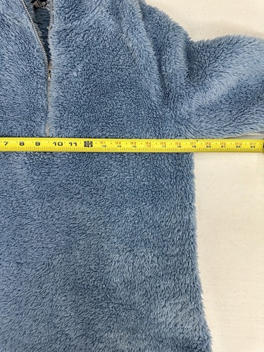 Jones New York Blue Sherpa Half Zip Pullover Jacket Size Small TCC - Picture 9 of 10